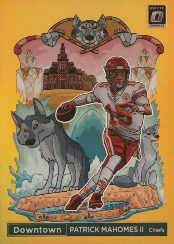 Patrick Mahomes Panini Optic Downtown